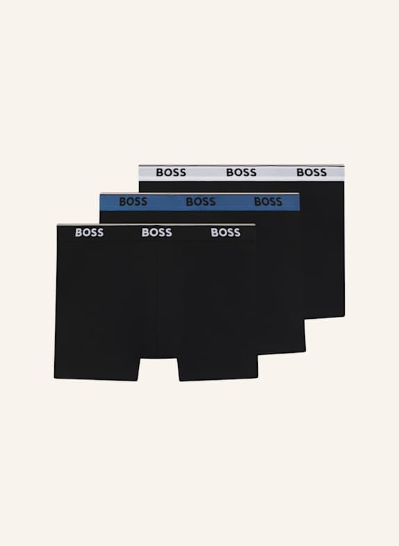 BOSS Boxershort BOXERBR 3P POWER SCHWARZ