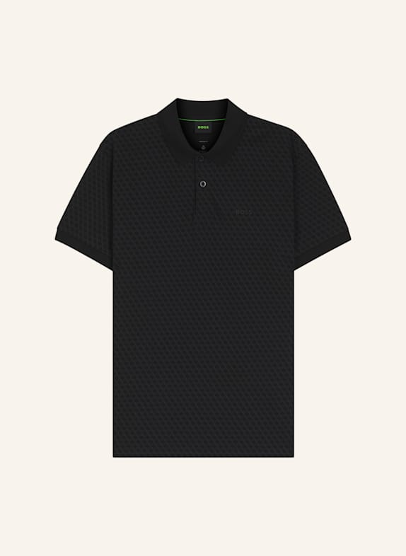 BOSS Poloshirt PL_GOC CHIP PATTERN Regular Fit SCHWARZ