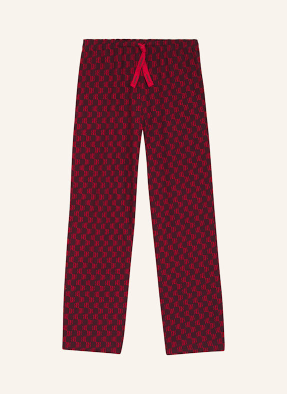 HUGO Pyjamas Unterteil CASUAL PANTS ROT