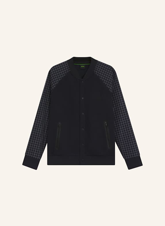 BOSS Sweatshirt FZ BOMBER GL Regular Fit DUNKELBLAU