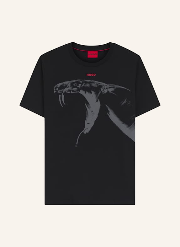 HUGO T-Shirt DIKOBRA_IN Regular Fit SCHWARZ