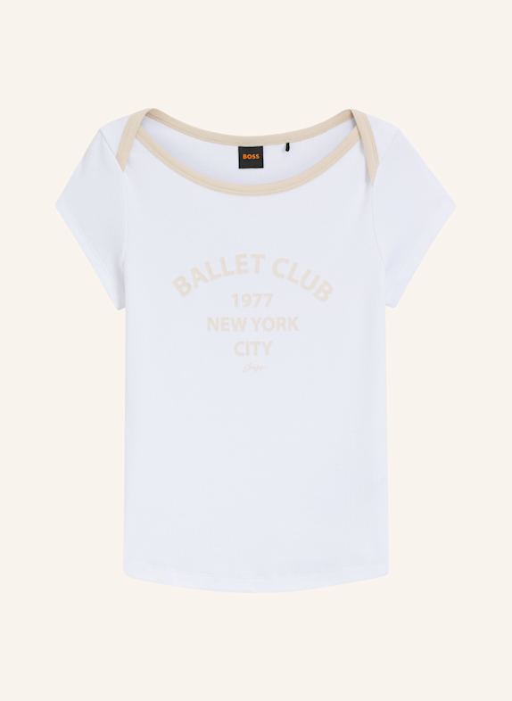 BOSS T-Shirt C_ETENDU Slim Fit WEISS