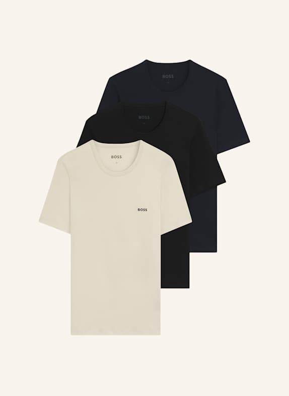 BOSS Unterwäsche Top TSHIRTRN 3P CLASSIC Regular Fit WEISS