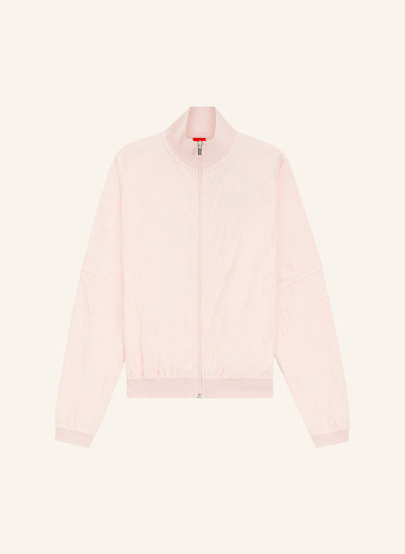 HUGO Loungewear Jacke TERRYMONOGRAM_JACKET HELLROSA
