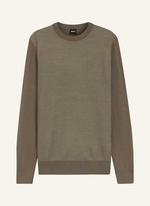 BOSS Pullover H-HINCLUSO_IN Regular Fit BRAUN