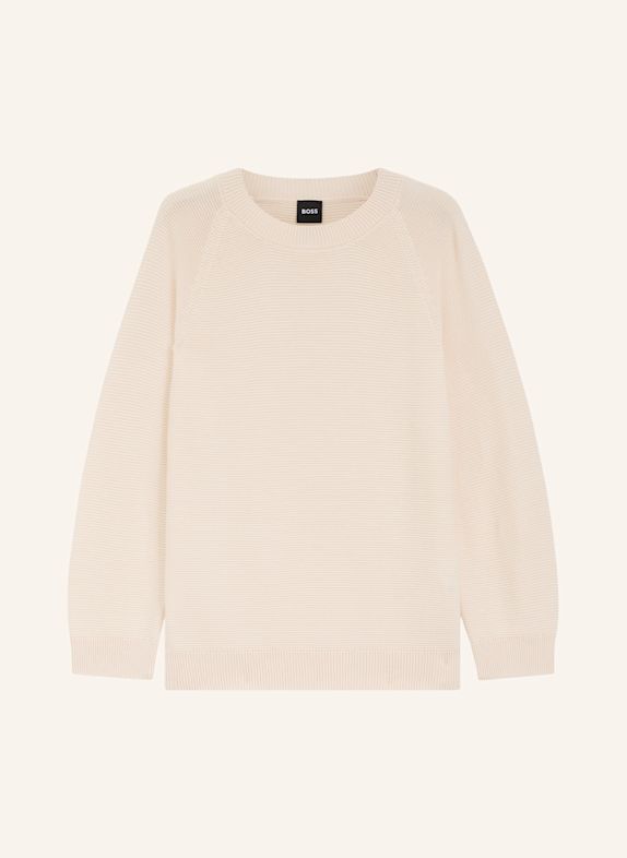 BOSS Pullover FOVILA Relaxed Fit BEIGE