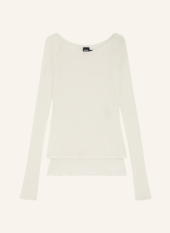 BOSS Casual Top EDUPLA1 Slim Fit WEISS