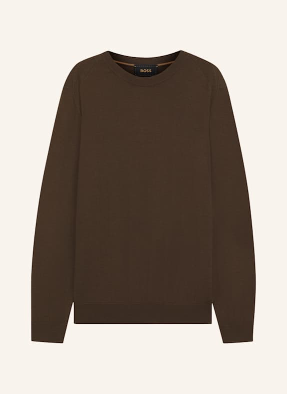 BOSS Pullover L-OVERO Regular Fit GRÜN