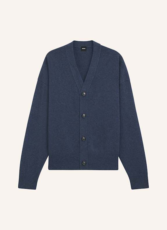 BOSS Strickjacke C-UCONE Relaxed Fit BLAU