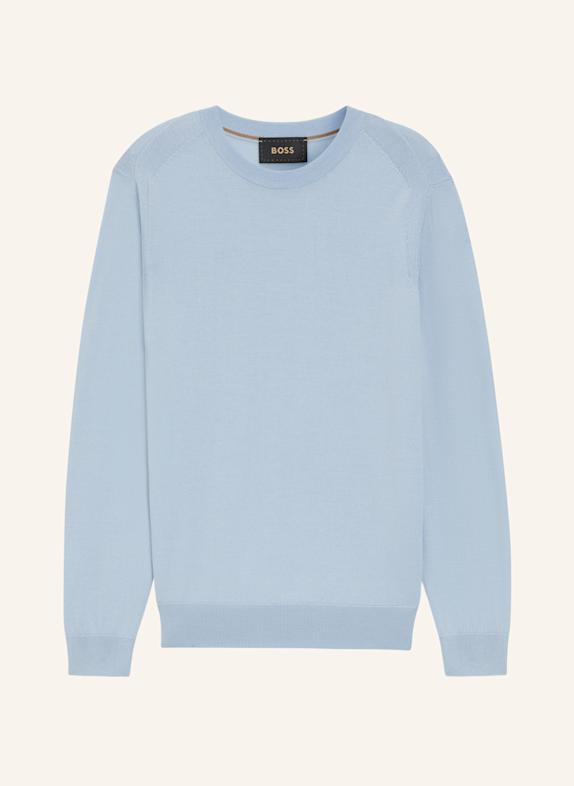BOSS Pullover L-OVERO Regular Fit BLAU