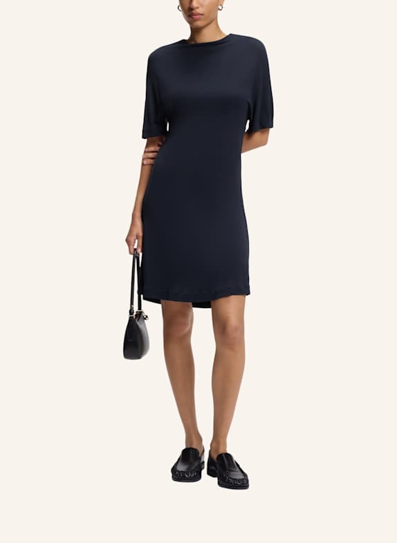 BOSS Jersey-Kleid EMEIRA Slim Fit DUNKELBLAU