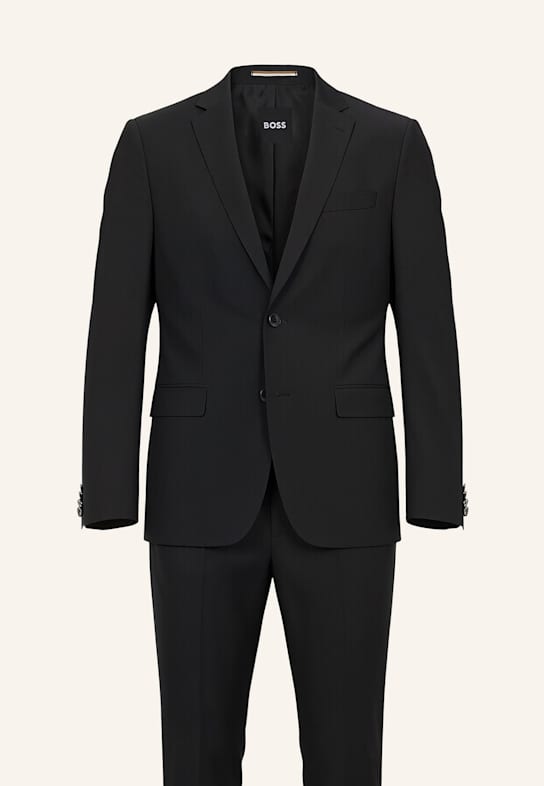 BOSS Business Anzug H-HUGE-2PCS-224 Slim Fit DUNKELGRAU