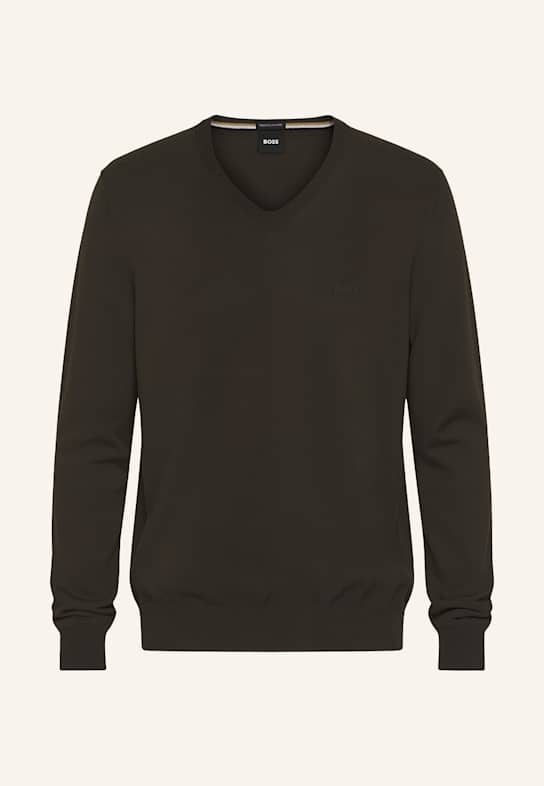 BOSS Pullover BARAM-L Regular Fit HELLGRÜN