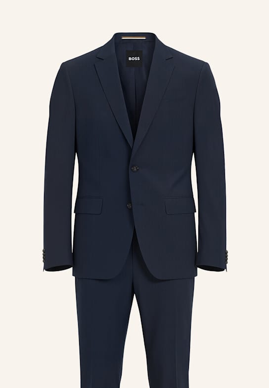 BOSS Business Anzug H-HUGE-2PCS-253 Slim Fit DUNKELBLAU