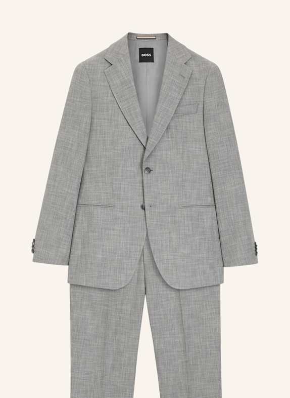 BOSS Business Anzug C-HUGE-2PCS-261 Slim Fit SILBER