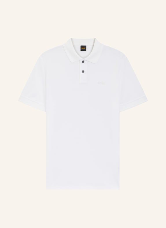 BOSS Piqué-Poloshirt PRIME WEISS