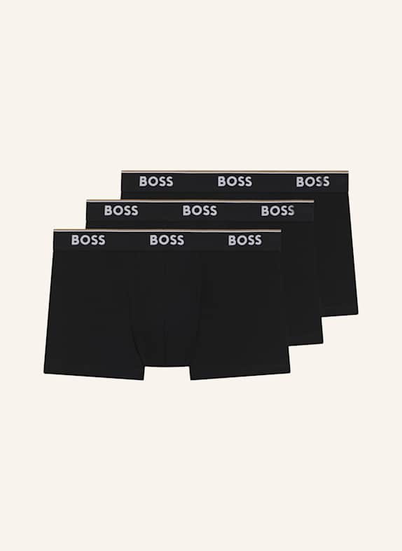 BOSS 3er-Pack Boxershorts POWER SCHWARZ