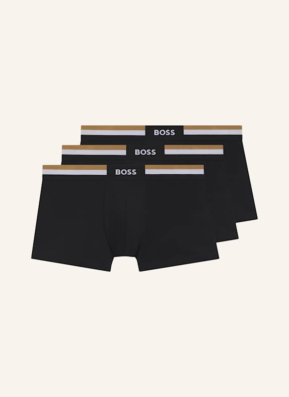 BOSS Boxershort TRUNK 3P MOTION SCHWARZ