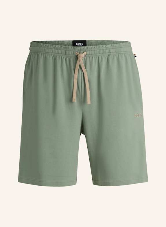 BOSS Loungewear Unterteil MIX&MATCH SHORT CW HELLGRÜN