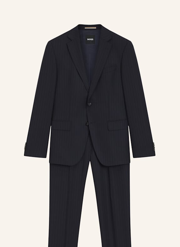 BOSS Business Anzug H-HUGE-2PCS-253 Slim Fit DUNKELBLAU