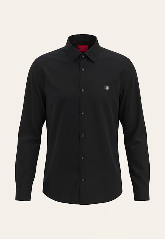 HUGO Business Hemd ERMO Slim Fit SCHWARZ