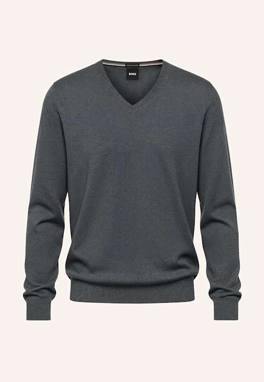 BOSS Pullover BARAM-L Regular Fit GRAU