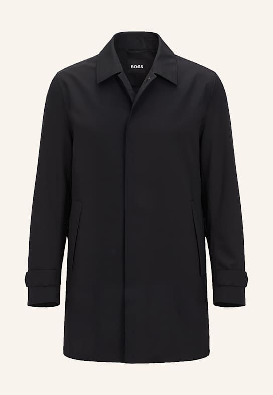 BOSS Klassischer Mantel P-JARED-GORETEX-253F Regular Fit SCHWARZ
