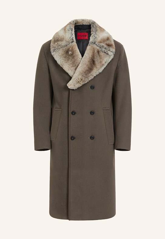 HUGO Casual Mantel MACARIO2541 Regular Fit GRAU