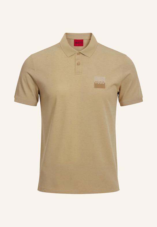 HUGO Poloshirt DUSPLITY Relaxed Fit BEIGE
