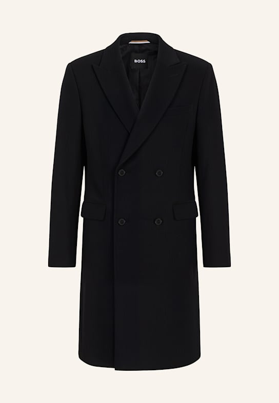 BOSS Alpaka-Mantel HYDE SCHWARZ