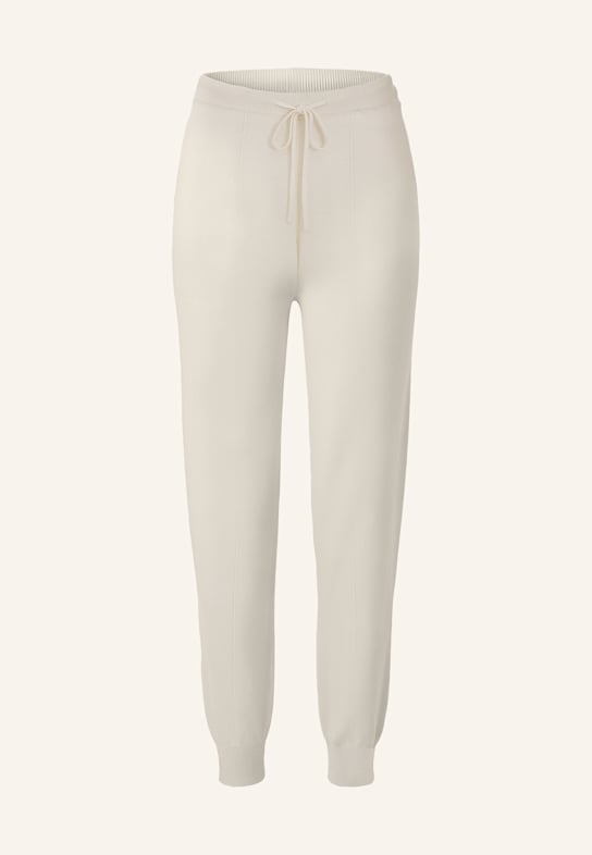 BOSS Strickhose FALINDANA aus Cashmere WEISS
