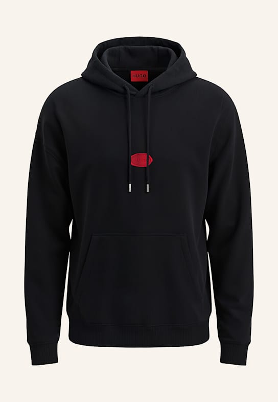 HUGO Sweatshirt DILVANO Oversize Fit SCHWARZ