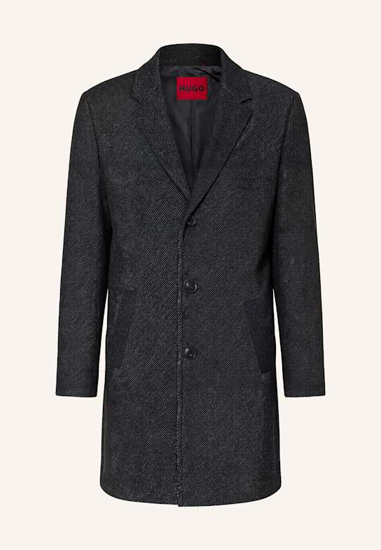 HUGO Casual Mantel MALTE2541 Regular Fit SCHWARZ