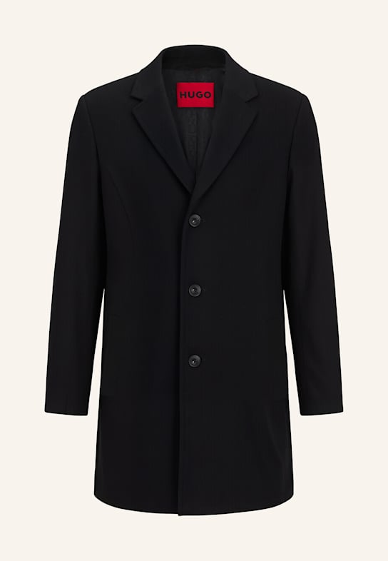 HUGO Casual Mantel MALTE2531_IN Regular Fit SCHWARZ