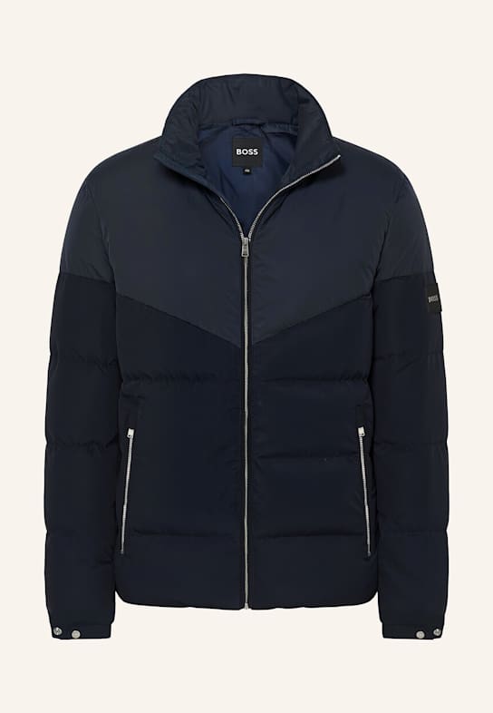 BOSS Casual Jacke H-CLANELLO1 DUNKELBLAU