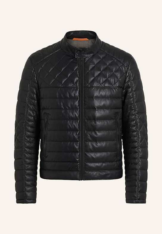 BOSS Lederjacke JONN_IN SCHWARZ
