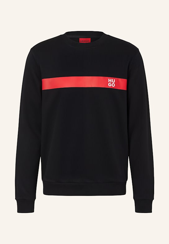 HUGO Sweatshirt DSAMP_IN Regular Fit SCHWARZ