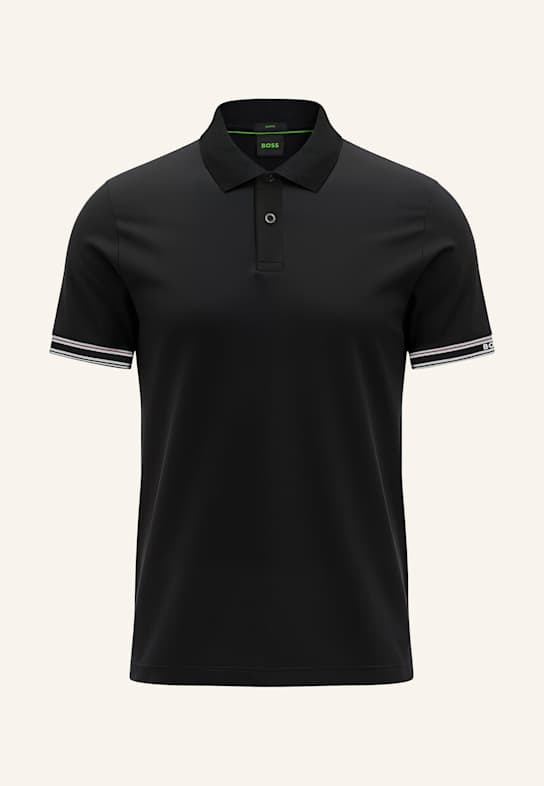 BOSS Poloshirt POLO ZONE Slim Fit SCHWARZ