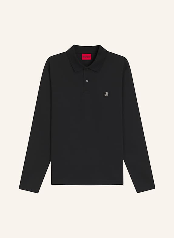 HUGO Poloshirt DINOTE Relaxed Fit SCHWARZ