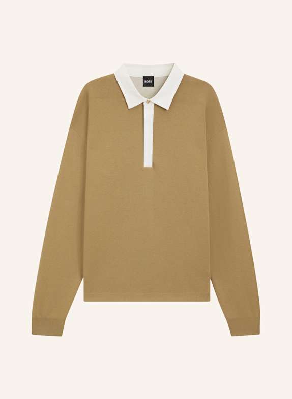 BOSS Pullover C-USTINO Relaxed Fit KHAKI