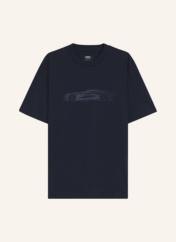 BOSS T-Shirt C-TAUT 242_AM Regular Fit DUNKELBLAU