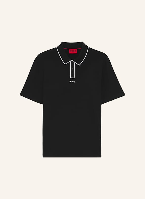 HUGO Poloshirt DALUMO Regular Fit SCHWARZ