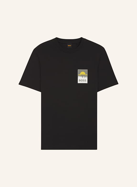 BOSS T-Shirt TE_PLAIN Regular Fit SCHWARZ