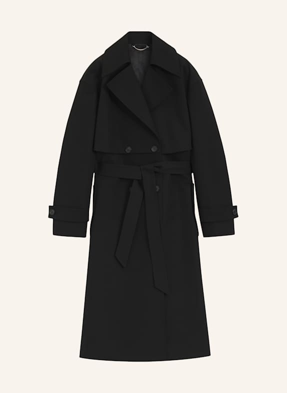 BOSS Klassischer Mantel CHANDRA Regular Fit SCHWARZ