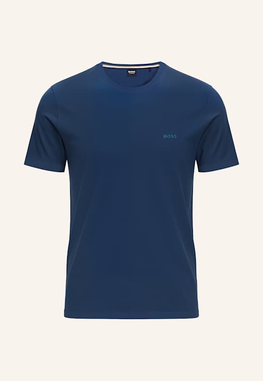 BOSS Loungewear Oberteil MIX&MATCH T-SHIRT R Regular Fit BLAU