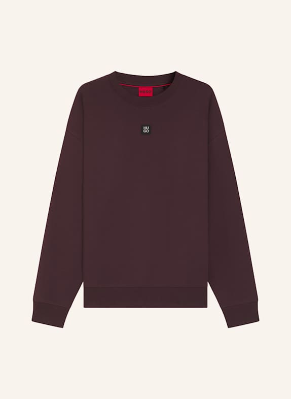 HUGO Sweatshirt DETTIL Relaxed Fit BRAUN