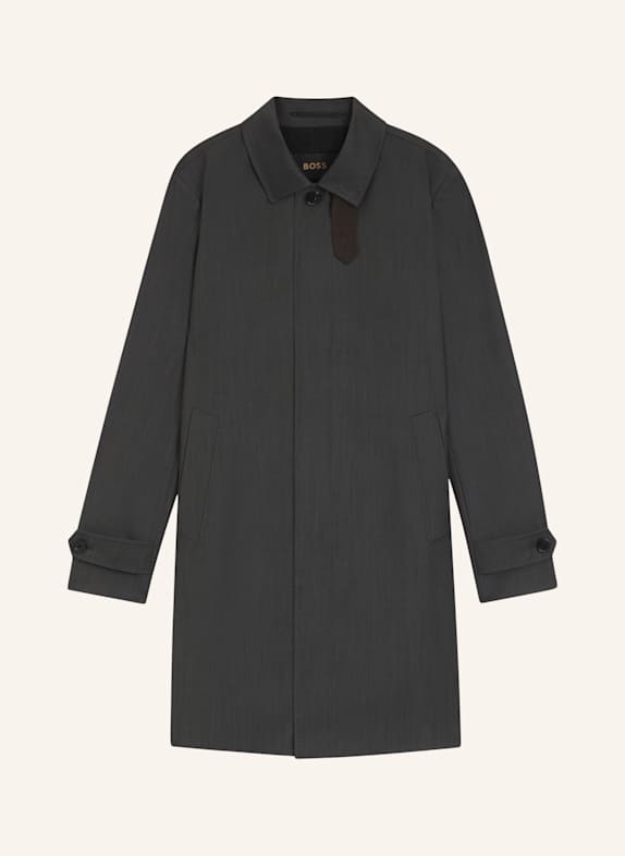 BOSS Klassischer Mantel L-JACE-LP-253 Regular Fit SCHWARZ