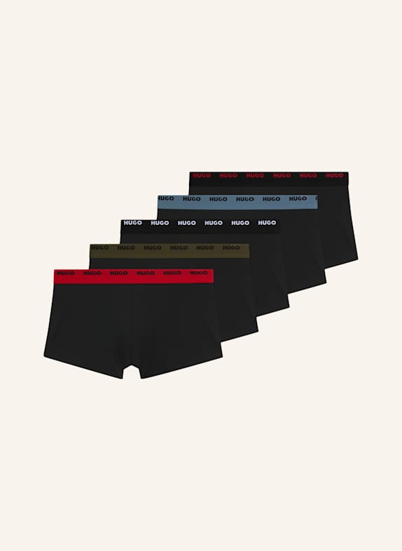 HUGO Boxershort TRUNK FIVE PACK WEISS