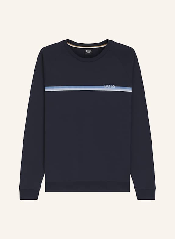 BOSS Loungewear Oberteil AUTHENTIC SWEATSHIRT Regular Fit DUNKELBLAU