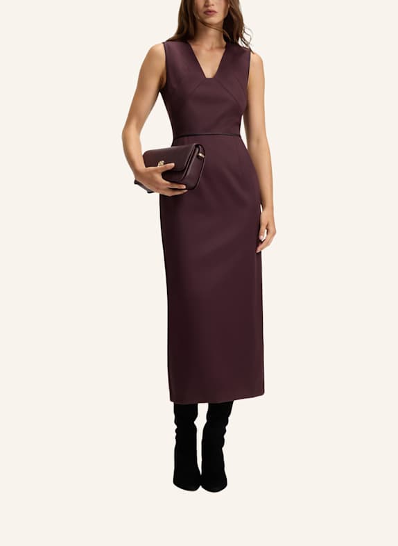 BOSS Business Kleid DRUMIALDAN Slim Fit DUNKELLILA